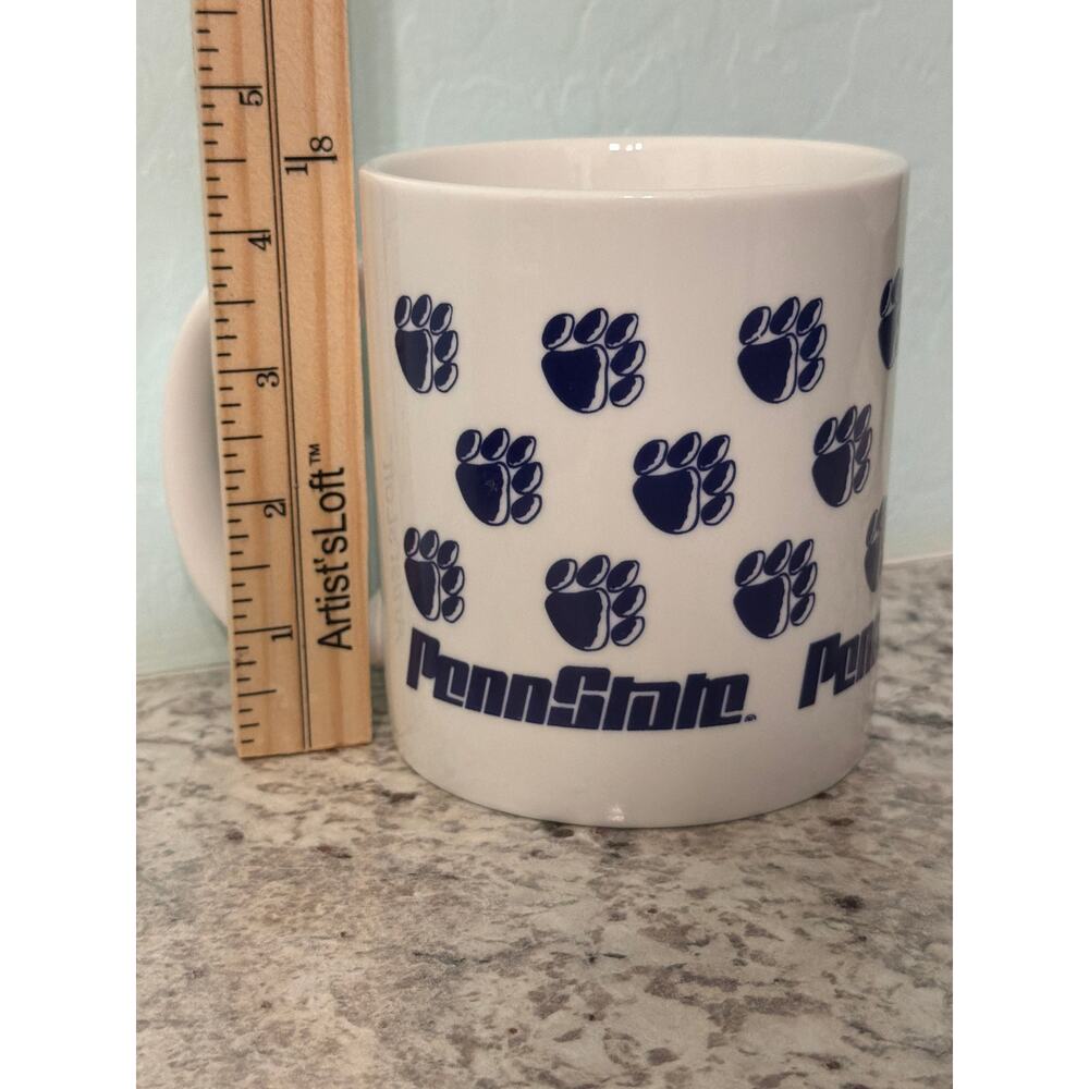 Vintage Penn State Nittany Lions paw prints 15 oz Coffee Mug | PSU NCAA Fan Cup